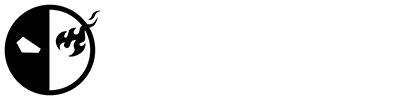 Логотип Half-Face Games на тёмном фоне